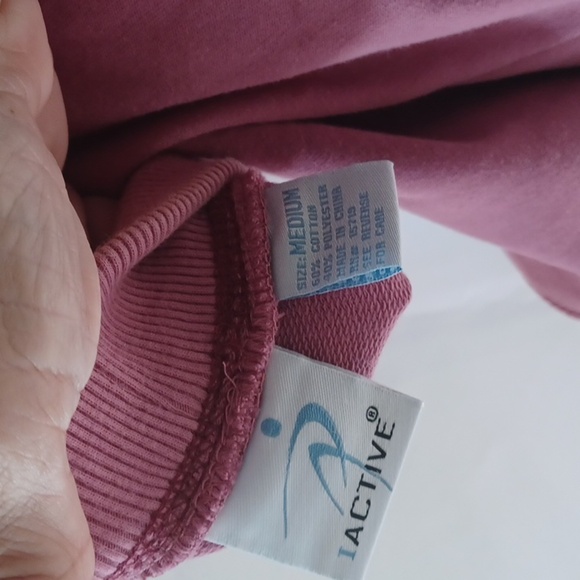 IActive Jogging Pants, drawstring waist, Mauve, side trim, NWT - Picture 6 of 7